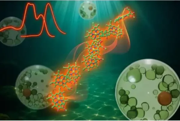 Image: Freshwater alga Trachydiscus minutus has a unique chlorophyll structure to capture far-red light. This single-celled alga harvests far-red light by organizing chlorophyll molecules into large, cooperative clusters within its photosynthetic antenna. Credit: Yuki Isaji, Soichiro Seki