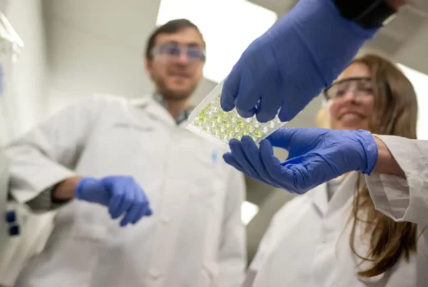 Image: Postdoctoral research associate Samuel Eastman (left), 2024 Princeton graduate Kaeli Ficco (right), and their colleagues uncovered a mechanism by which soil bacteria can modulate plant immunity. Credit: Sameer A. Khan/Fotobuddy